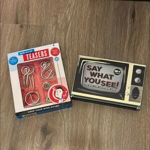 Brain Teasers and Say What You See Game Set